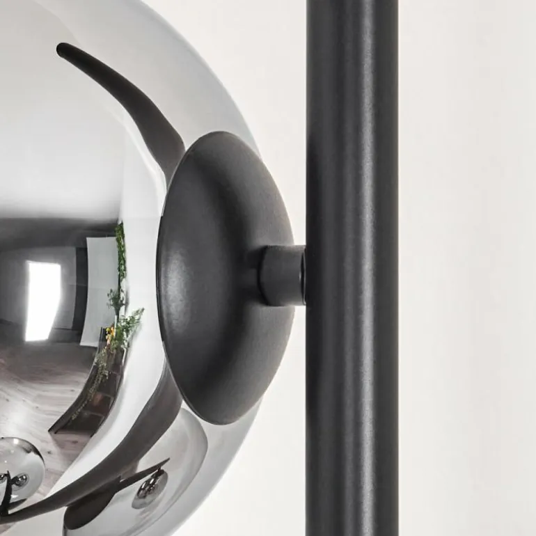 Gastor Lampadaire Chrome, Clair, Fumé, 3 lumières