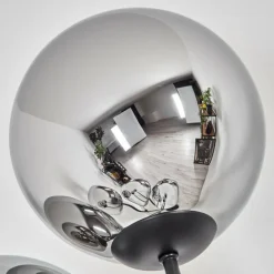 Gastor Lampadaire Chrome, Fumé, 5 lumières