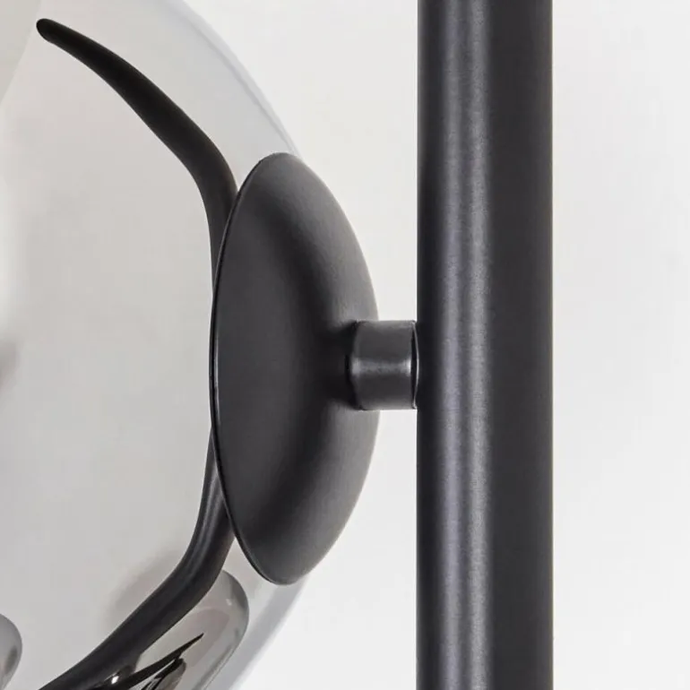 Gastor Lampadaire Chrome, Fumé, 3 lumières
