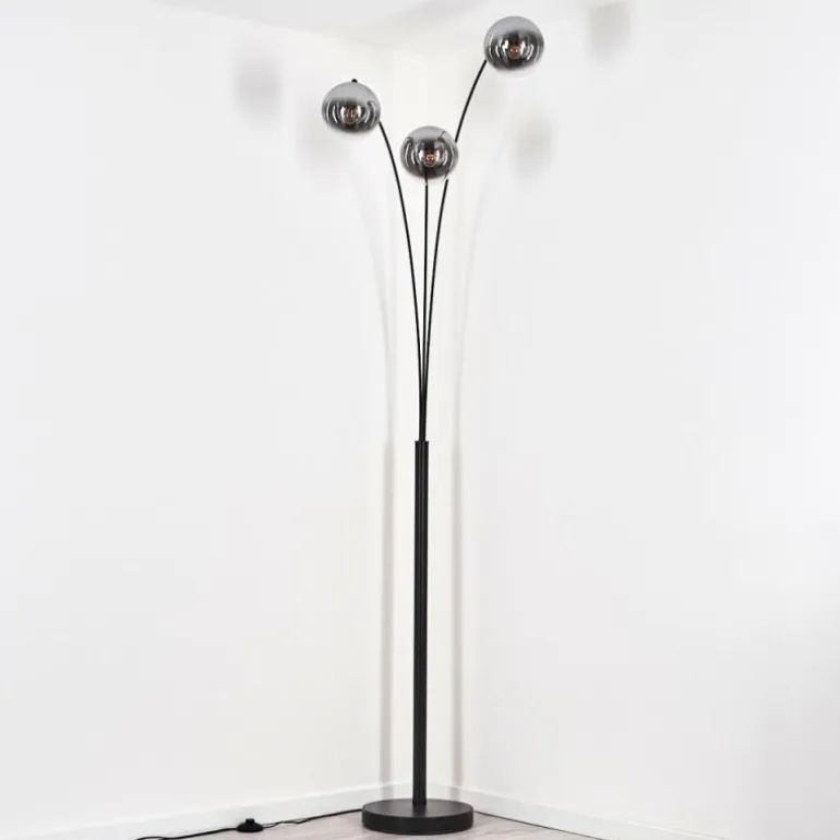 Gastor Lampadaire Noir, 3 lumières