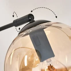 Gastor Lampadaire Noir, 3 lumières