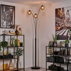 Gastor Lampadaire Noir, 3 lumières