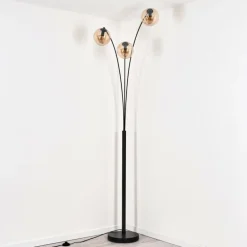 Gastor Lampadaire Noir, 3 lumières