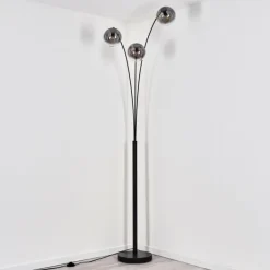 Gastor Lampadaire Noir, 3 lumières