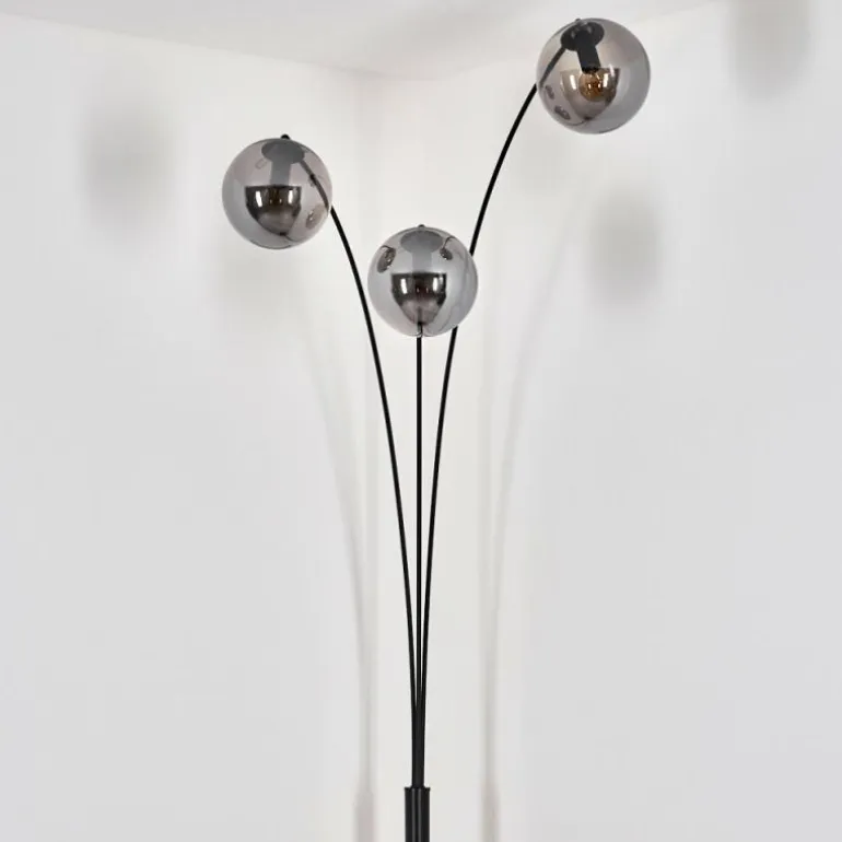 Gastor Lampadaire Noir, 3 lumières