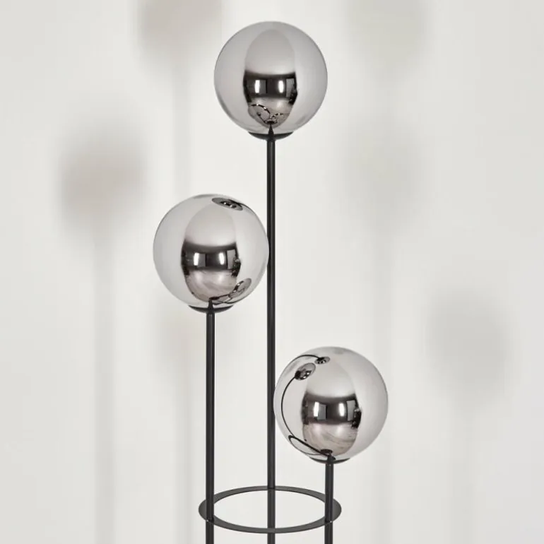 Gastor Lampadaire Noir, 3 lumières