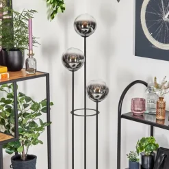 Gastor Lampadaire Noir, 3 lumières