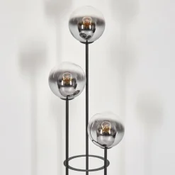 Gastor Lampadaire Noir, 3 lumières