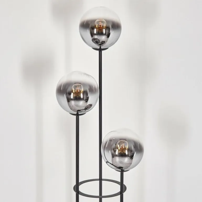 Gastor Lampadaire Noir, 3 lumières