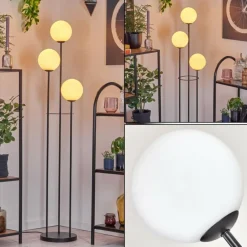 Gastor Lampadaire Noir, 3 lumières