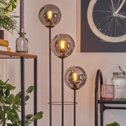 Gastor Lampadaire Noir, 3 lumières
