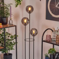 Gastor Lampadaire Noir, 3 lumières