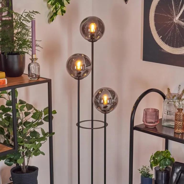 Gastor Lampadaire Noir, 3 lumières