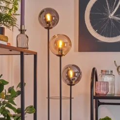 Gastor Lampadaire Noir, 3 lumières