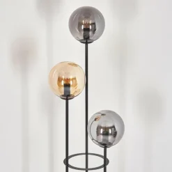 Gastor Lampadaire Noir, 3 lumières