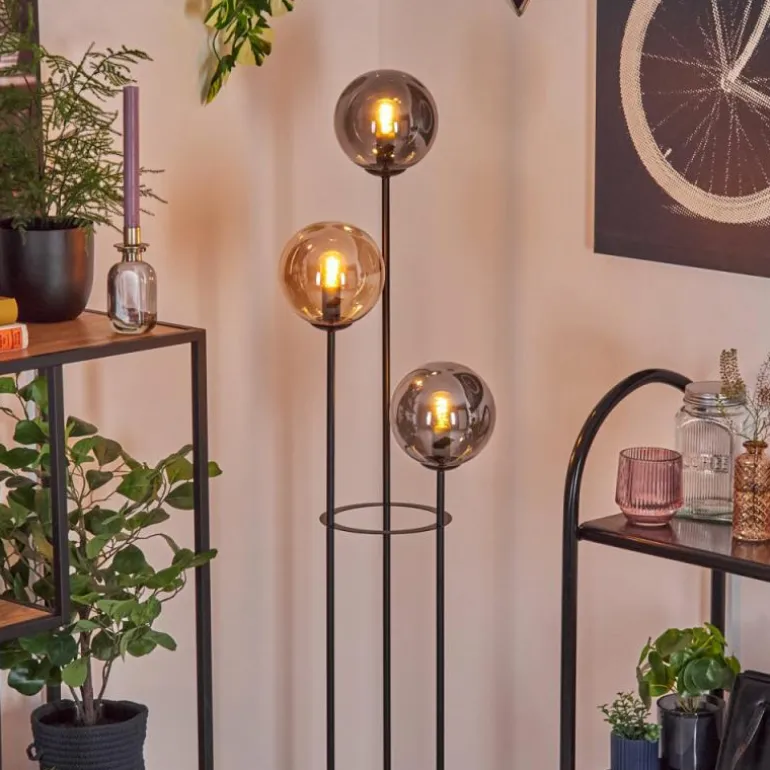 Gastor Lampadaire Noir, 3 lumières