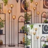 Gastor Lampadaire Noir, 3 lumières