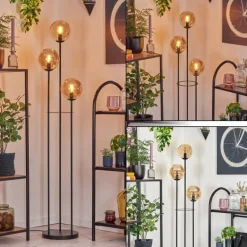 Gastor Lampadaire Noir, 3 lumières