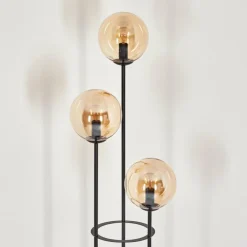 Gastor Lampadaire Noir, 3 lumières