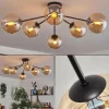 Gastor Plafonnier 74 cm Ambre, Clair, 6 lumières