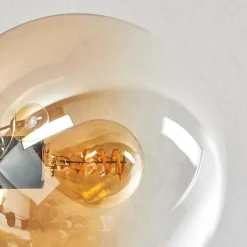 Gastor Plafonnier 91 cm Ambre, Clair, Fumé, 12 lumières