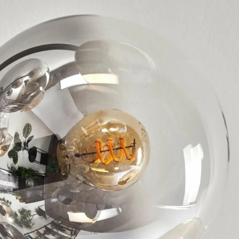 Gastor Plafonnier 91 cm Ambre, Clair, Fumé, 12 lumières