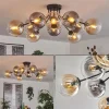 Gastor Plafonnier 83 cm Ambre, Clair, Fumé, 10 lumières