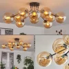 Gastor Plafonnier 83 cm Ambre, 10 lumières
