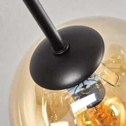 Gastor Plafonnier 83 cm Ambre, 10 lumières