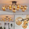 Gastor Plafonnier 91 cm Ambre, 12 lumières