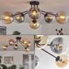 Gastor Plafonnier 74 cm Ambre, Clair, Fumé, 6 lumières