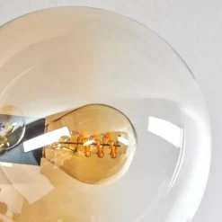 Gastor Plafonnier 74 cm Ambre, 6 lumières