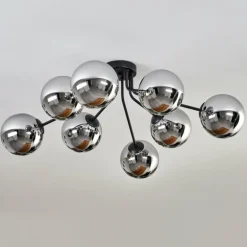 Gastor Plafonnier 87 cm Chrome, 8 lumières