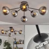 Gastor Plafonnier 74 cm Chrome, Clair, Fumé, 6 lumières
