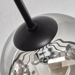 Gastor Plafonnier 91 cm Chrome, Clair, Fumé, 12 lumières
