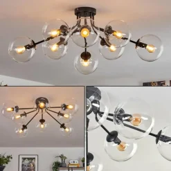 Gastor Plafonnier 87 cm Clair, 8 lumières