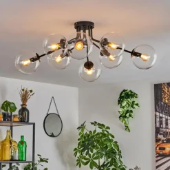 Gastor Plafonnier 87 cm Clair, 8 lumières
