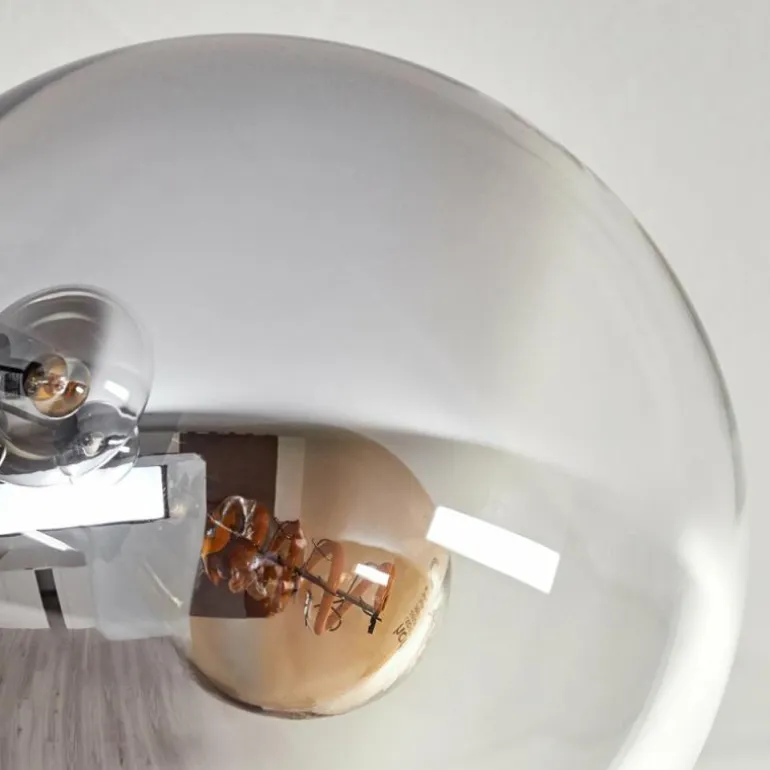 Gastor Plafonnier 87 cm Clair, Fumé, 8 lumières