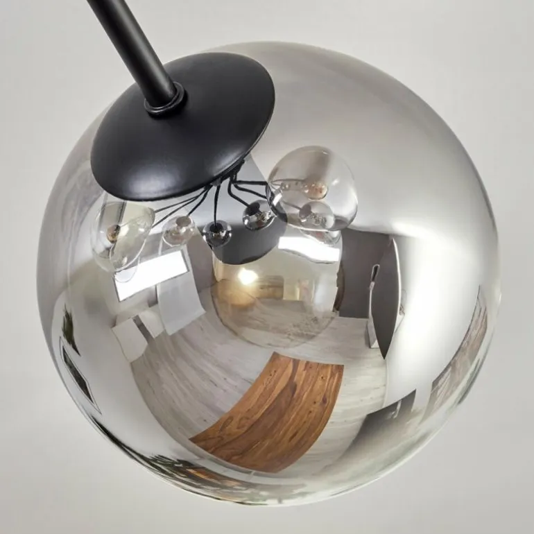 Gastor Plafonnier 87 cm Clair, Fumé, 8 lumières