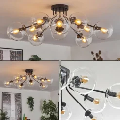 Gastor Plafonnier 83 cm Clair, 10 lumières