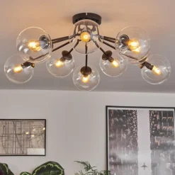 Gastor Plafonnier 83 cm Clair, 10 lumières