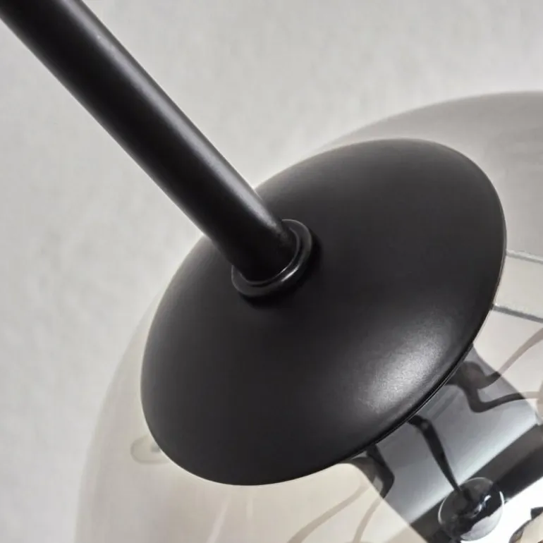 Gastor Plafonnier 74 cm Fumé, 6 lumières