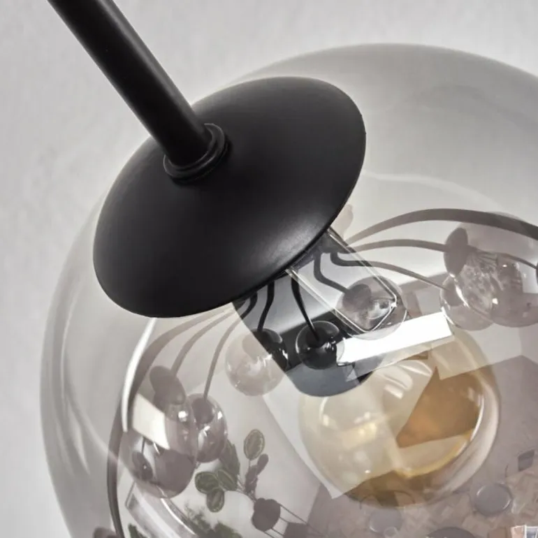 Gastor Plafonnier 83 cm Fumé, 10 lumières