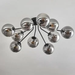 Gastor Plafonnier 83 cm Fumé, 10 lumières