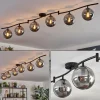 Gastor Plafonnier, Boule lumineuse Chrome, Fumé, 6 lumières