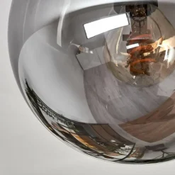 Gastor Plafonnier, Boule lumineuse Chrome, Fumé, 6 lumières