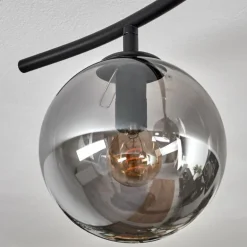Gastor Plafonnier, Boule lumineuse Chrome, Fumé, 6 lumières