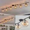 Gastor Plafonnier, Boule lumineuse Ambre, Clair, 6 lumières