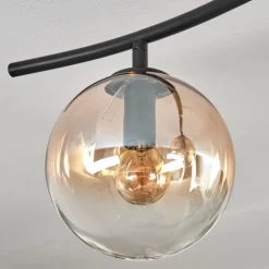 Gastor Plafonnier, Boule lumineuse Ambre, Clair, 6 lumières
