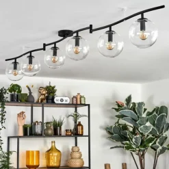 Gastor Plafonnier, Boule lumineuse Clair, 6 lumières